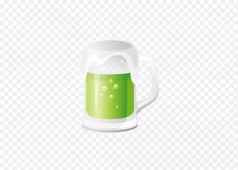 咖啡杯玻璃咖啡杯绿色啤酒杯