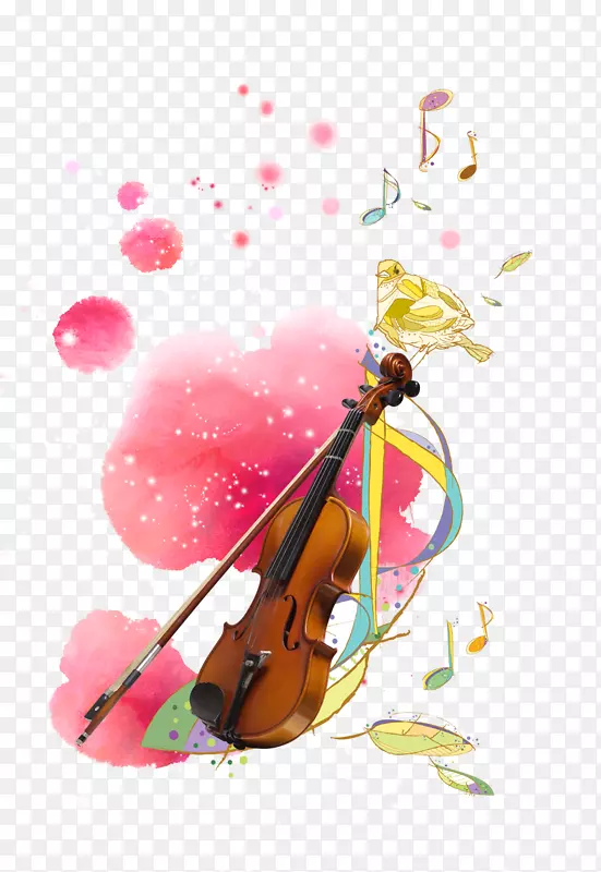 乐器小提琴海报-乐琴-小提琴海报材料