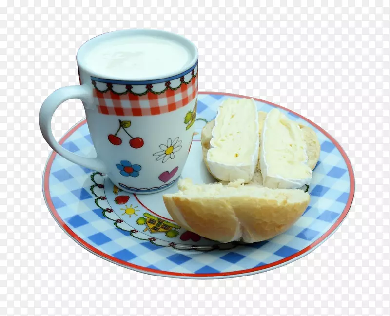 牛奶早餐面包喝甜点牛奶蛋糕早餐