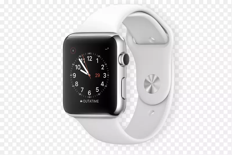 苹果手表系列2苹果手表系列3鹅卵石苹果白色智能手表