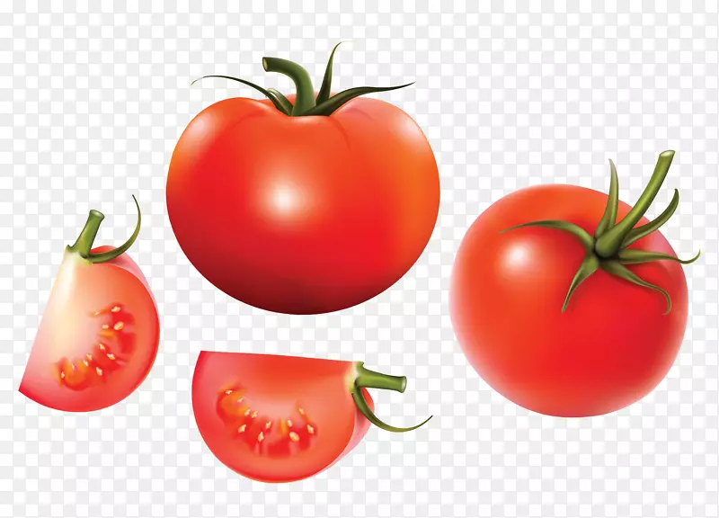 番茄汤蔬菜-卡通番茄