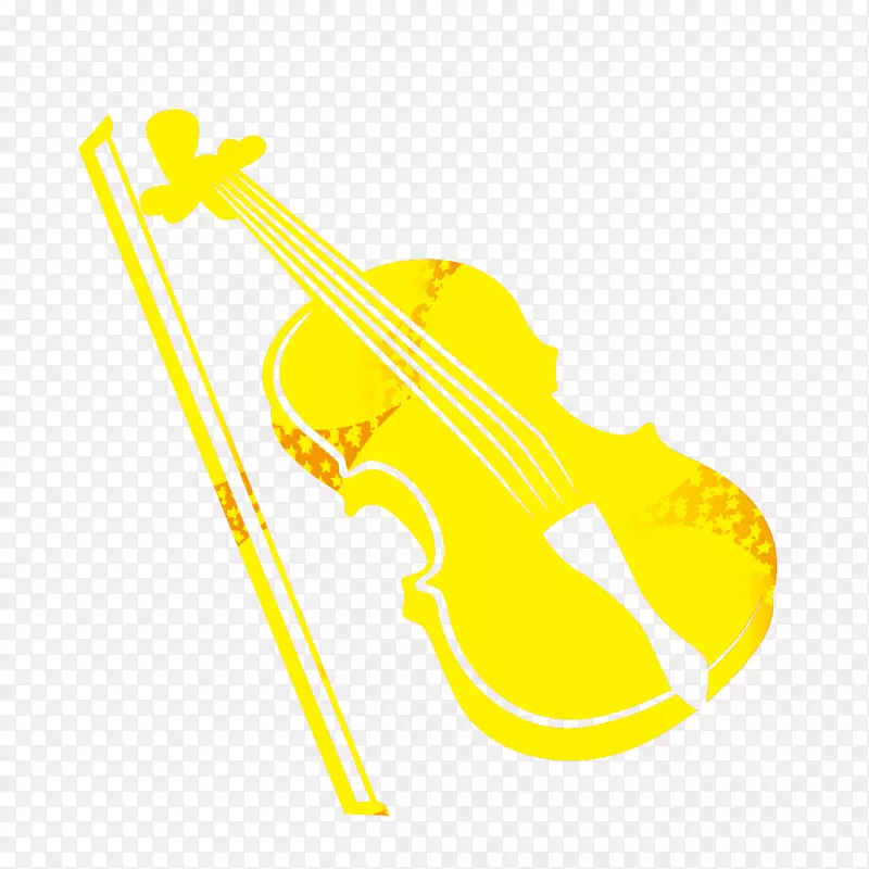 小提琴剪贴画.单色效果元素小提琴