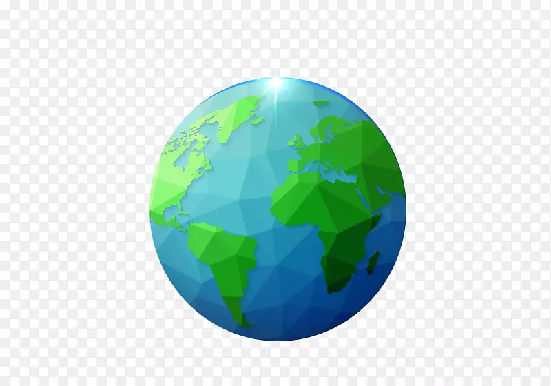 地球绿圆墙纸-蓝地球