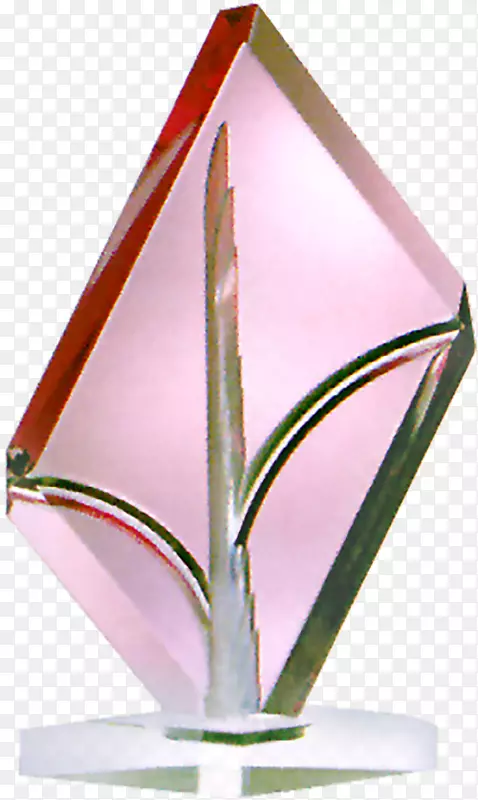 杯水晶粉红玻璃
