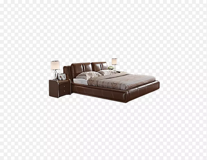床架台面瓷砖地板-棕色床