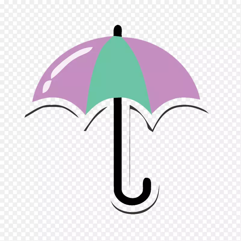 雨伞-紫伞材料