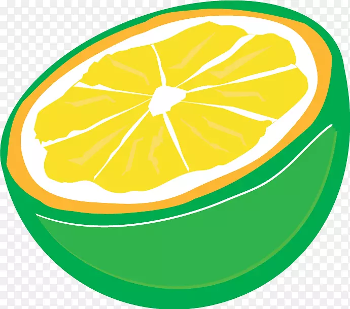 柠檬酸橙葡萄柚画.卡通柠檬