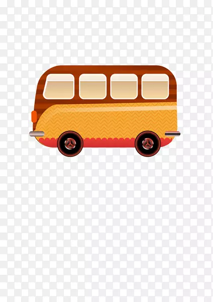 货车巴士图标-卡通汽车巴士