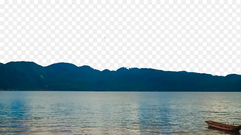 水资源，海天，微软天蓝色-泸沽湖里格比半岛8号