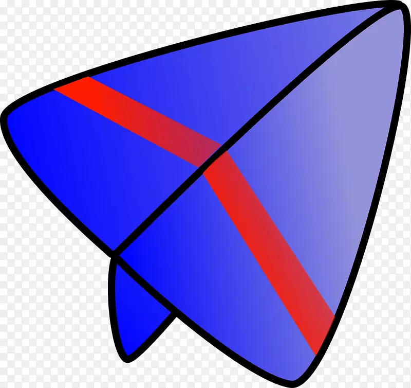 飞机飞行滑翔机挂滑翔夹艺术-蓝色纸飞机