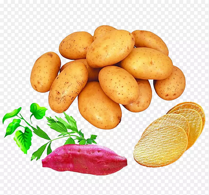 马铃薯收获机甘薯蔬菜-马铃薯，红薯，绿叶