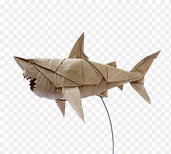 大白鲨纸不可思议的折纸白鲨