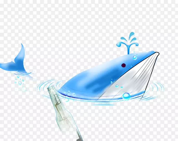 卡通蓝鲸-蓝鲸