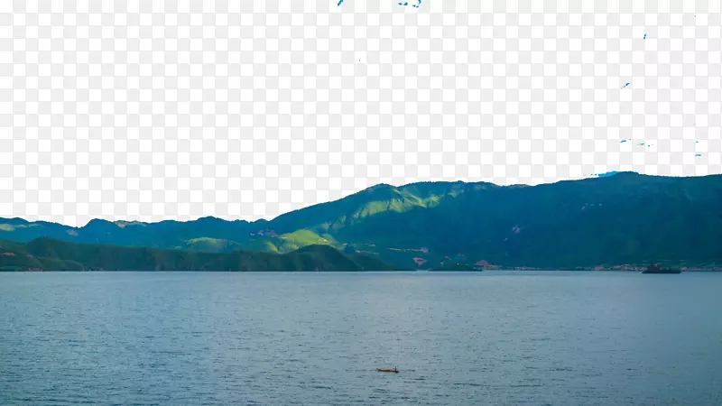 水资源湖天空微软蔚蓝壁纸-泸沽湖里格比半岛十一