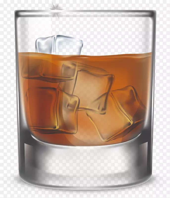 威士忌旧式玻璃杯一杯威士忌