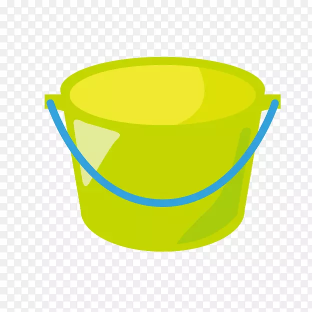 桶-卡通绿色桶