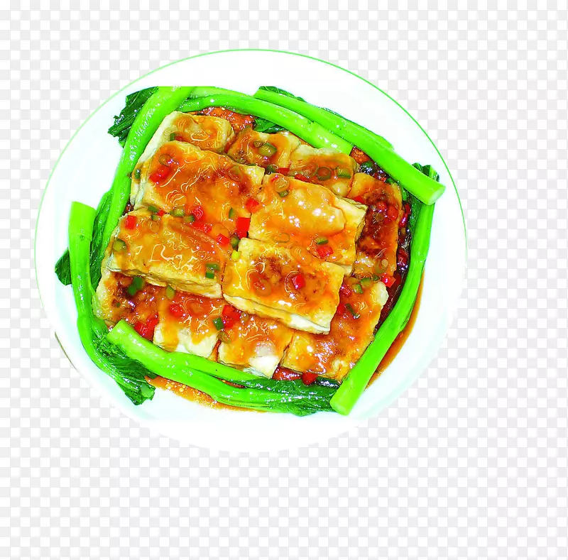 纯麻婆豆腐素菜配方豆腐卷心菜油炸豆腐