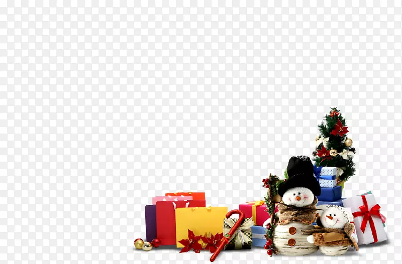 圣诞装饰品-圣诞雪人PNG载体材料