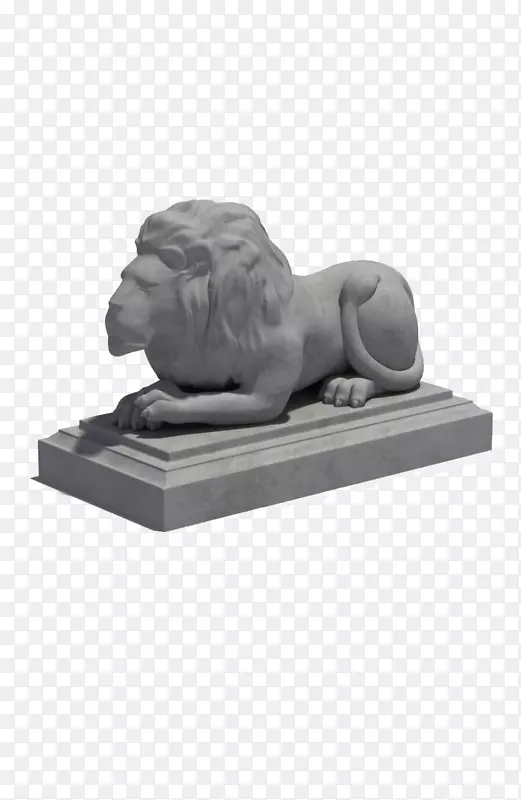 狮头雕像-狮子座模型雕塑