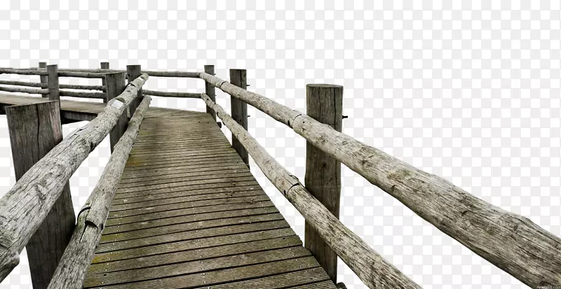 木桥夹艺术建筑木桥