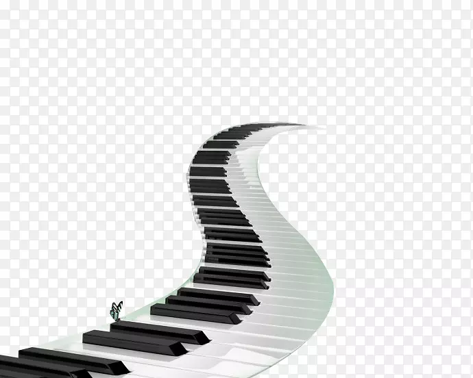 钢琴演奏者音乐键盘音乐音符黑白钢琴键