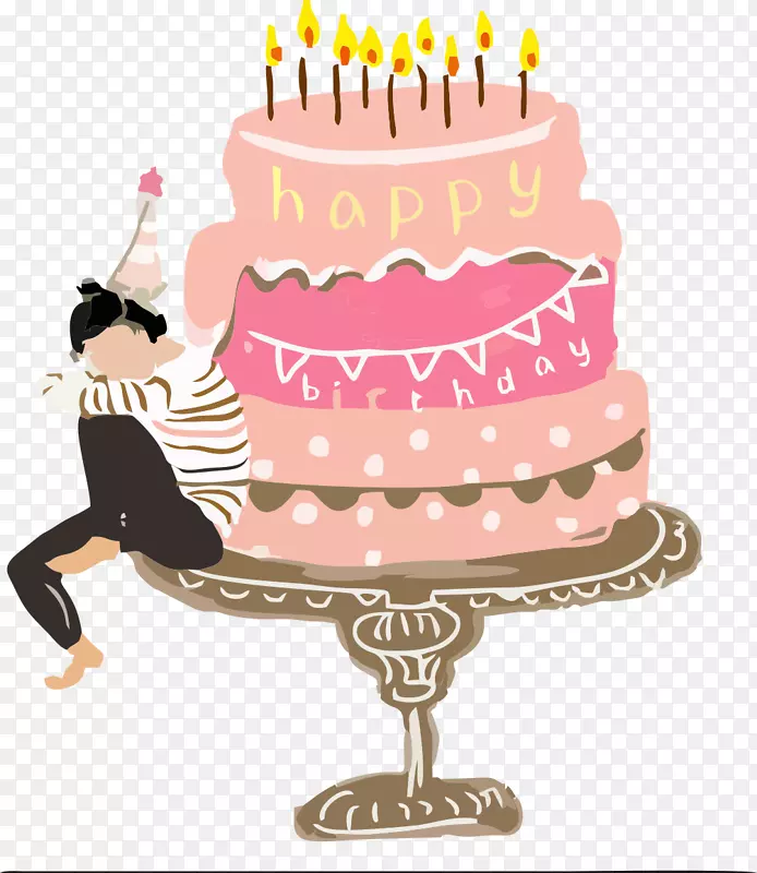 生日蛋糕糖蛋糕托巧克力蛋糕纸杯蛋糕粉红蛋糕