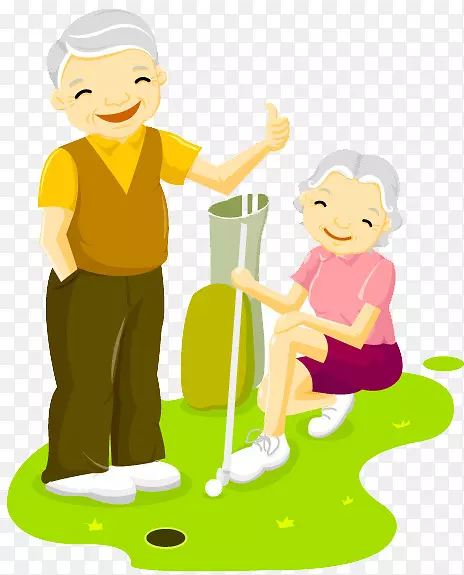 老年祖父母重要的老年夫妇