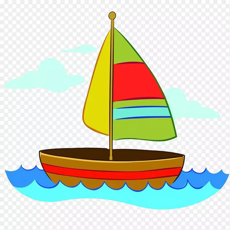 帆船剪贴画手绘帆船