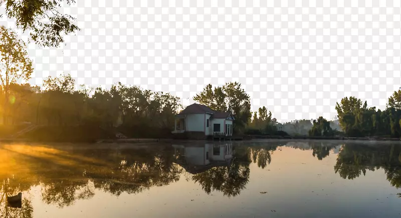 摄影下载壁纸-美丽的晨湖