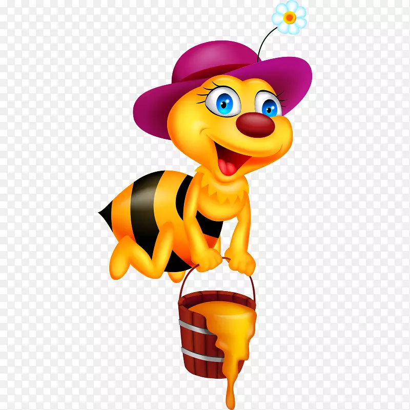 蜜蜂卡通-免费剪贴画-蜜蜂，卡通