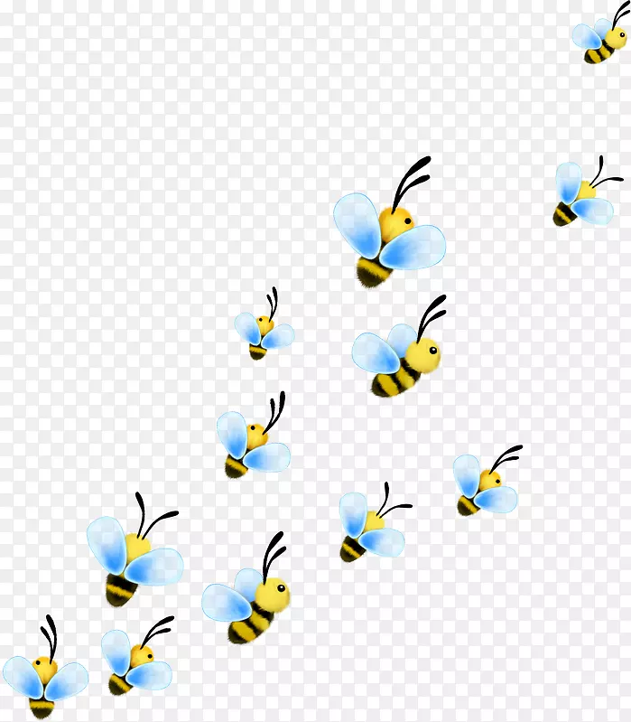 蜜蜂剪贴画-卡通蜜蜂