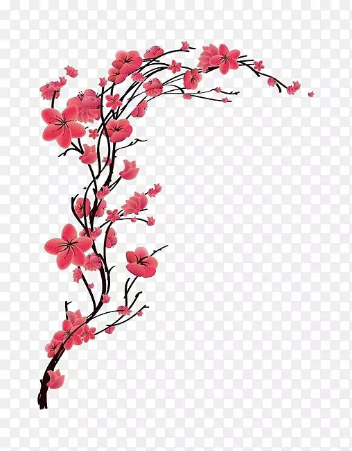 樱花纹身-红桃