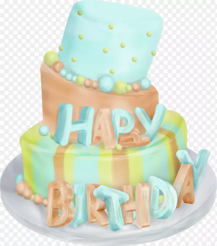生日蛋糕祝你生日快乐气球礼物生日蛋糕