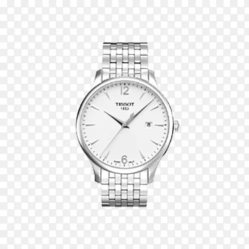 LE Locle手表Tissot计时表石英钟-omega棕色男表，手表