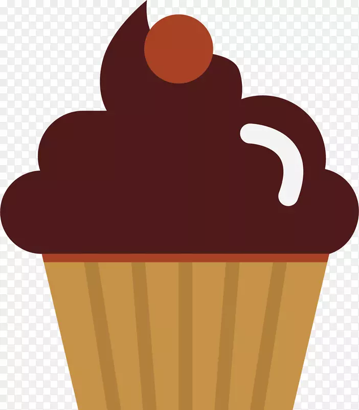 冰淇淋圆锥巧克力蛋糕垫巧克力蛋糕