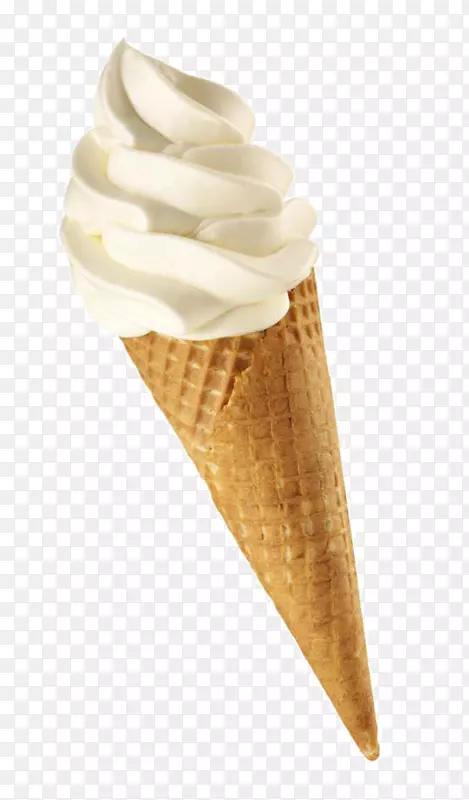 冰淇淋筒香草冰淇淋奶油香草冰淇淋