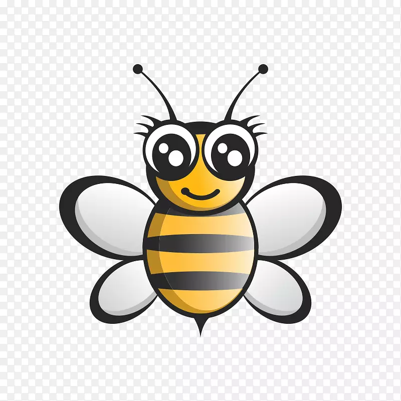 蜜蜂标志cdr剪贴画-蜜蜂，卡通