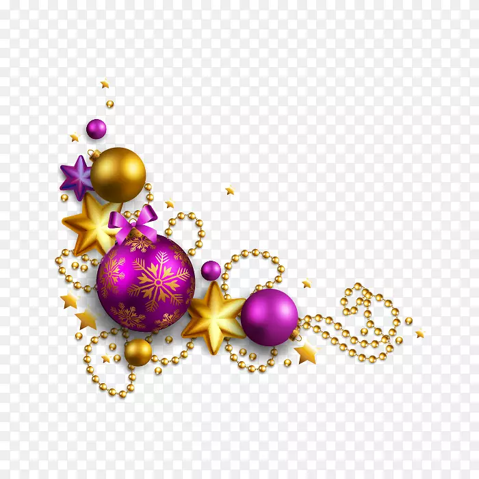 圣诞装饰品圣诞老人紫色圣诞舞会