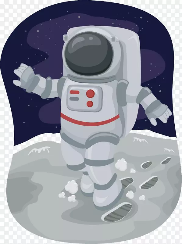 月球漫步-免费摄影剪贴画-行星宇航员