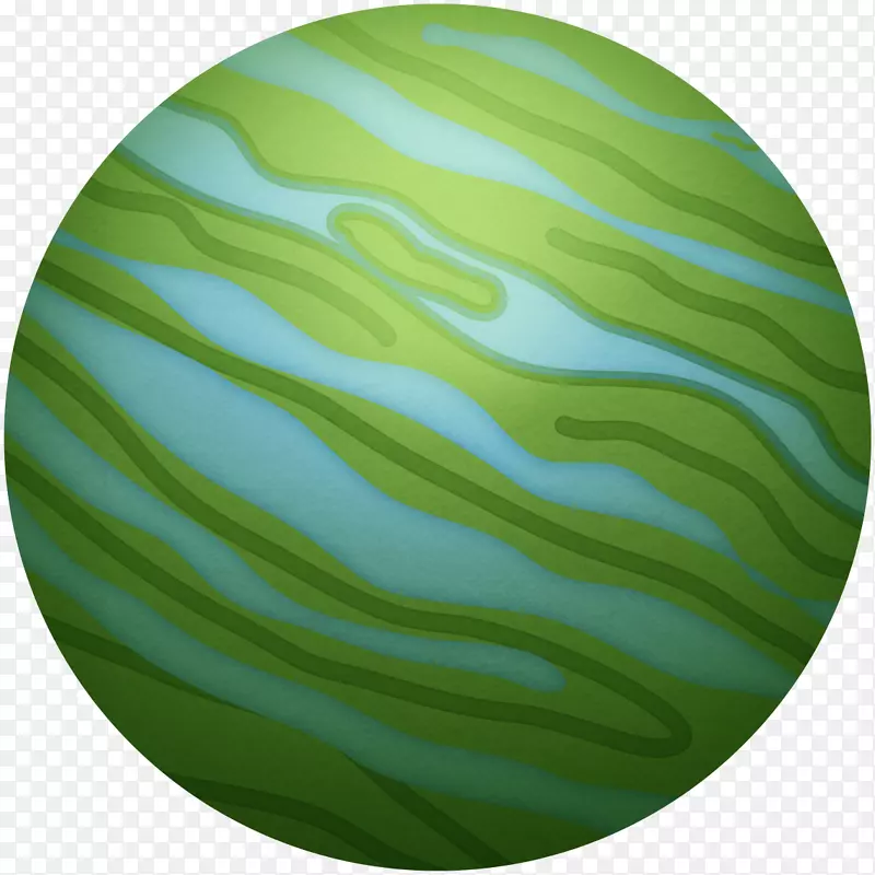 绿色行星外太空剪贴画-行星绿色图案