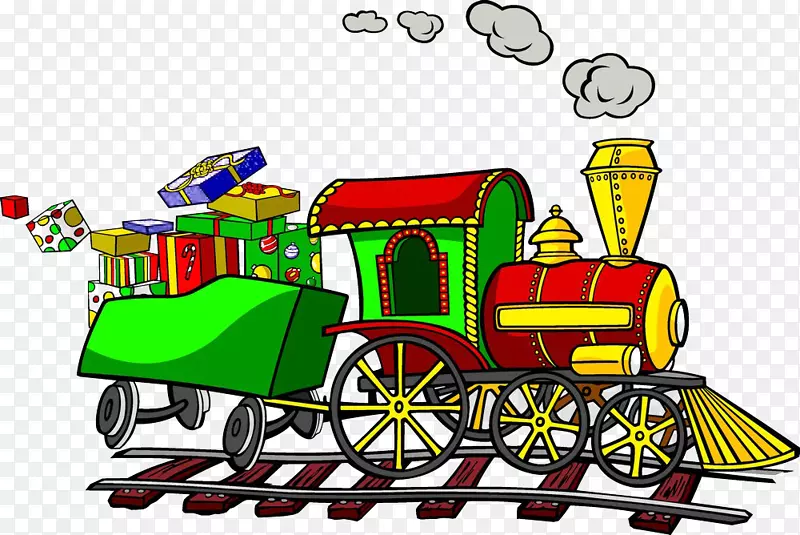 火车圣诞老人铁路运输圣诞列车