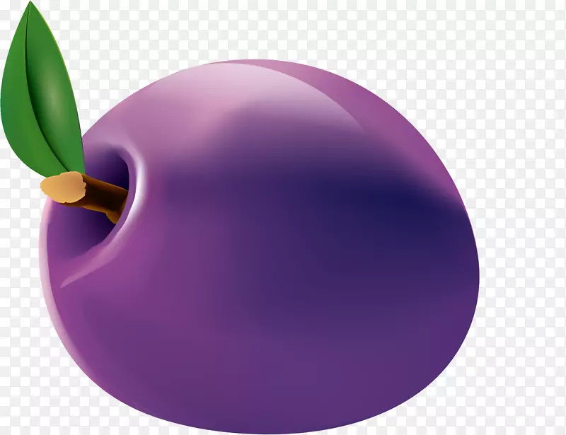 葡萄-手绘紫色葡萄果实