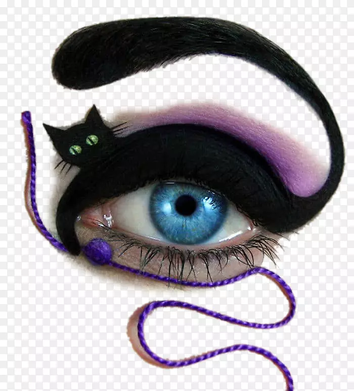 化妆品眼影素描师紫色眼影
