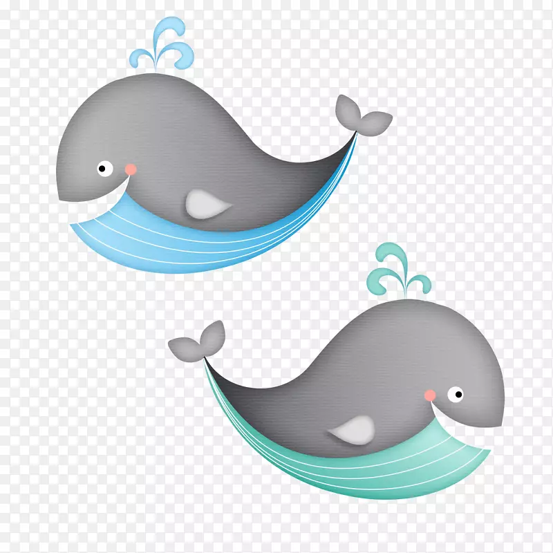 海豚须鲸河马剪贴画鲸鱼