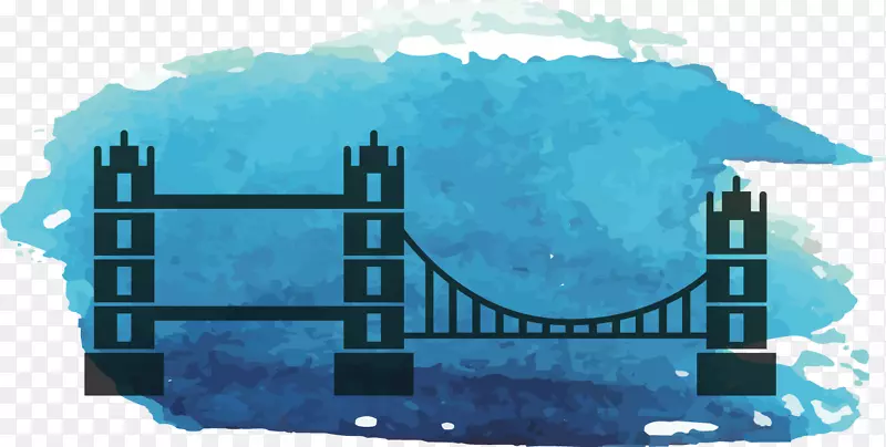 伦敦水彩画-蓝桥