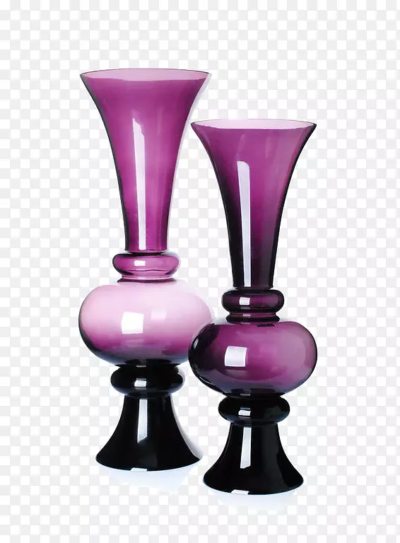 紫玻璃花瓶