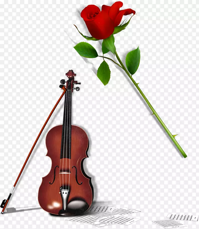 小提琴大提琴下载-小提琴玫瑰元素