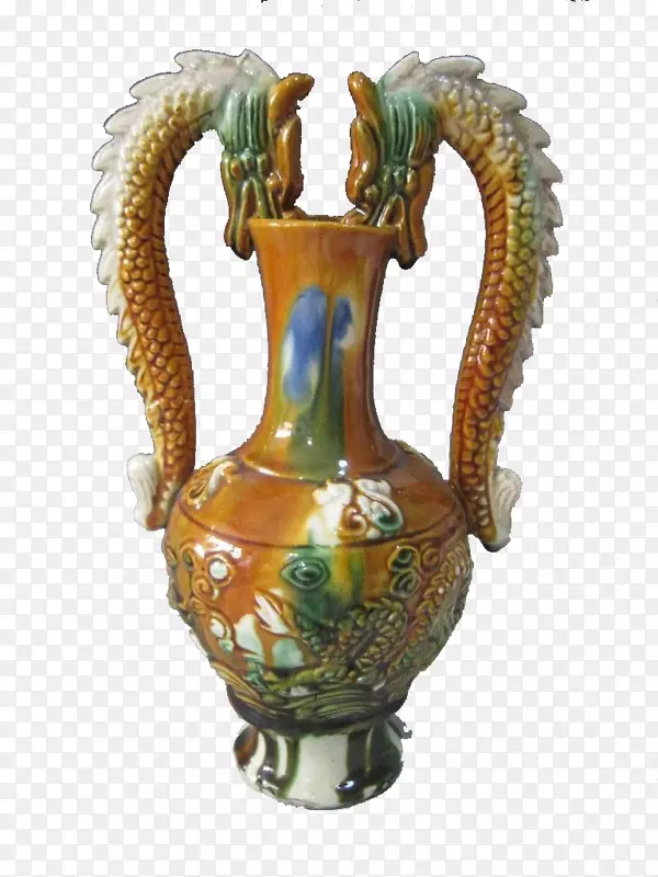 花瓶陶器三彩下载-陶器花瓶