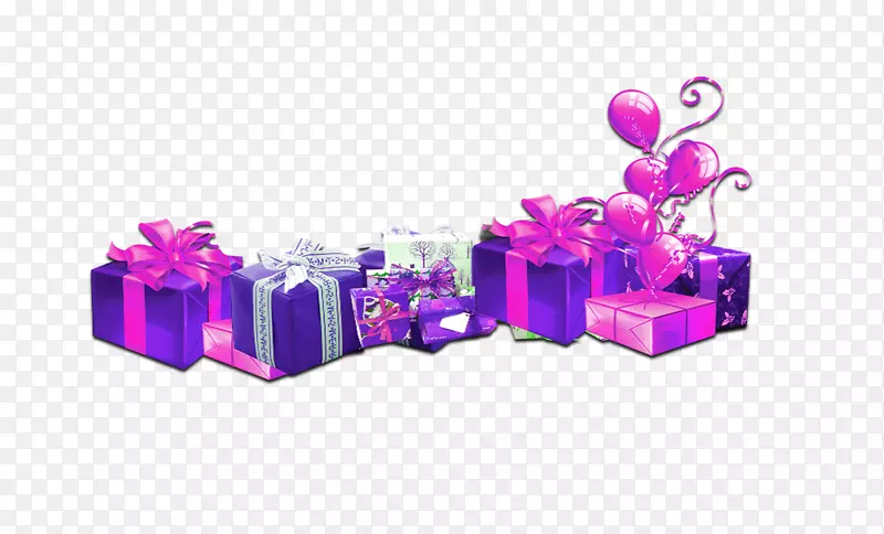 礼品图案设计紫色-紫色礼品盒形象