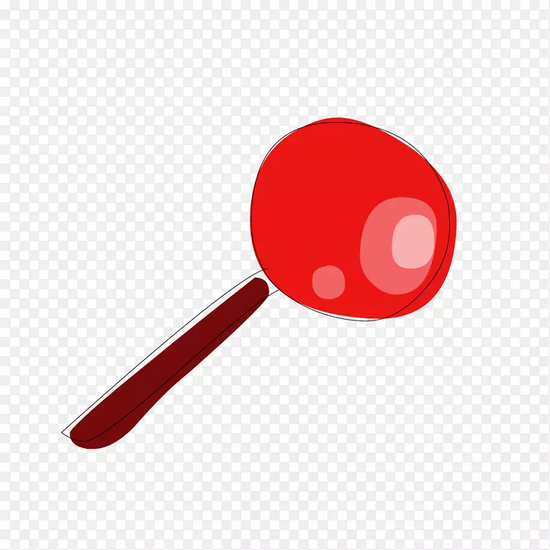 棒棒糖插图-红色棒棒糖